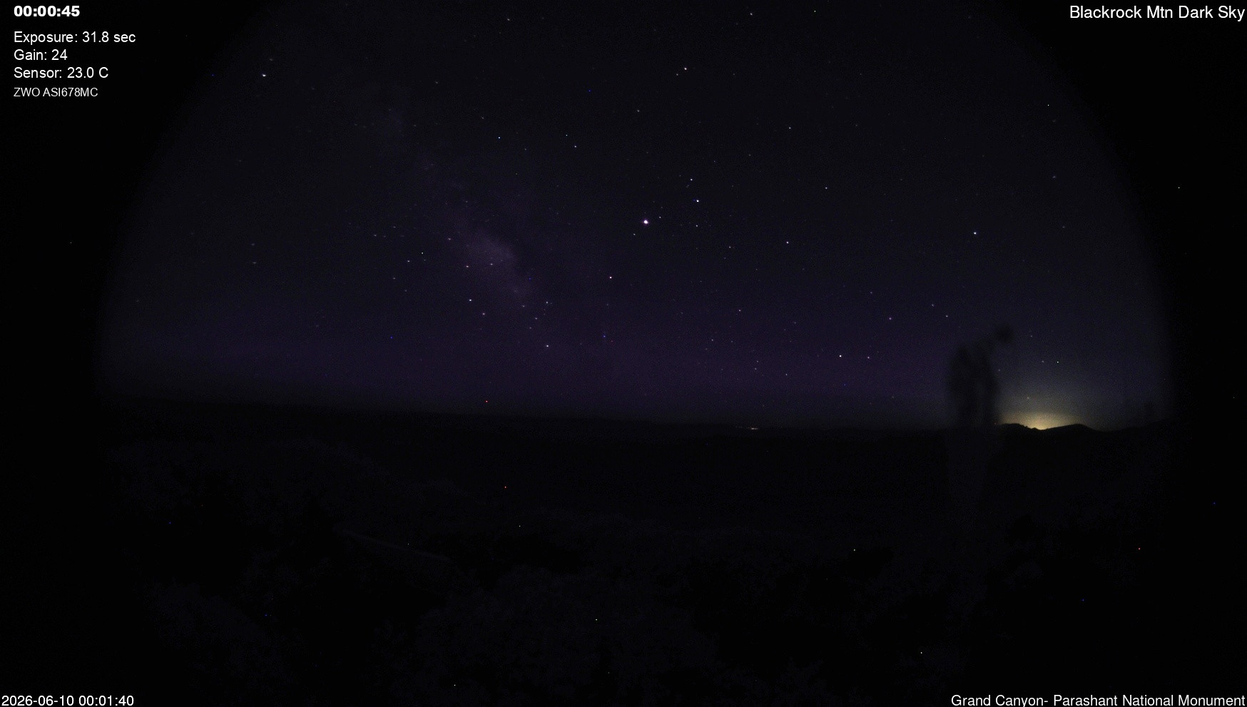time-lapse frame, Blackrock - Dark Sky webcam