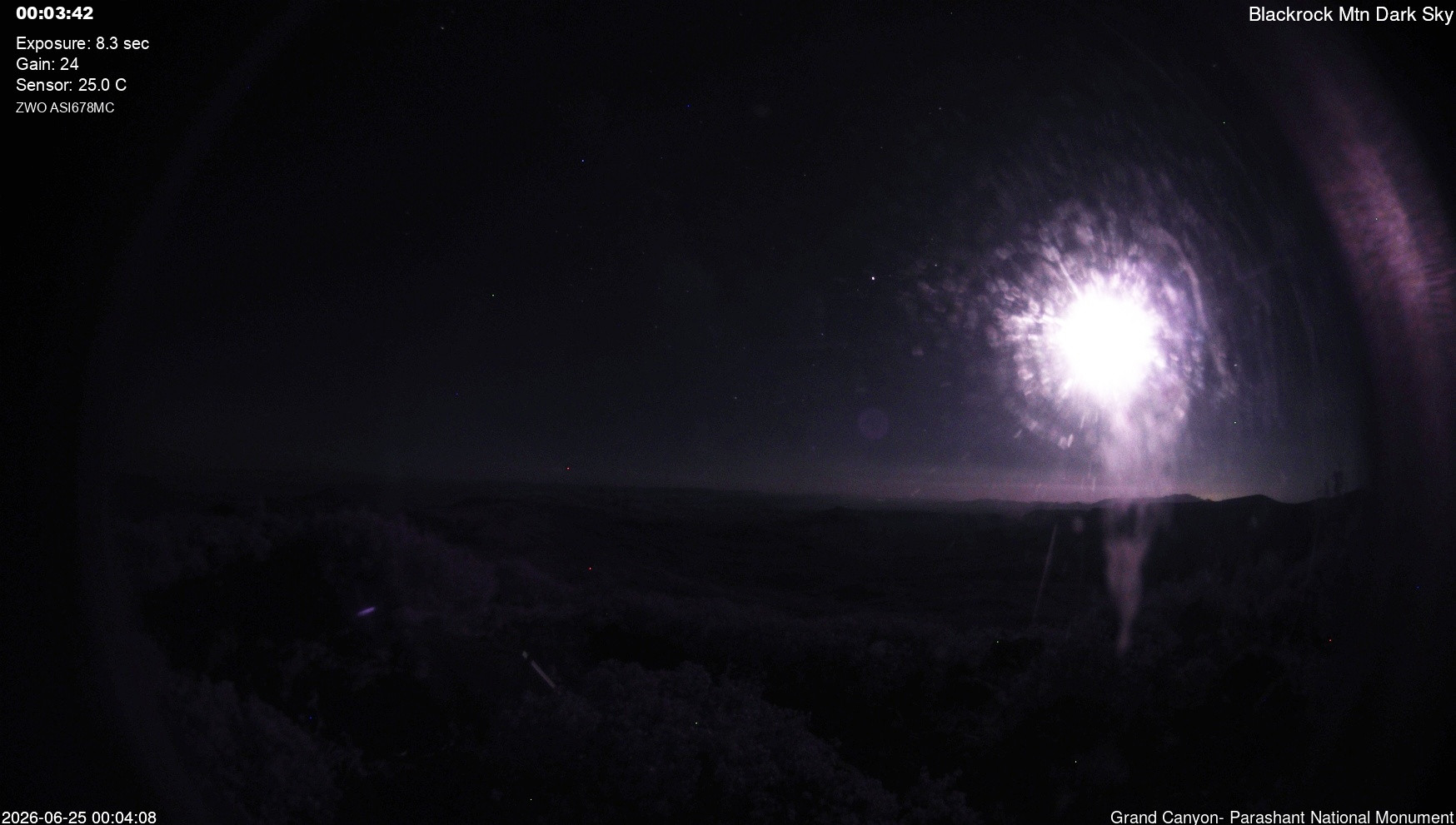 time-lapse frame, Blackrock - Dark Sky webcam