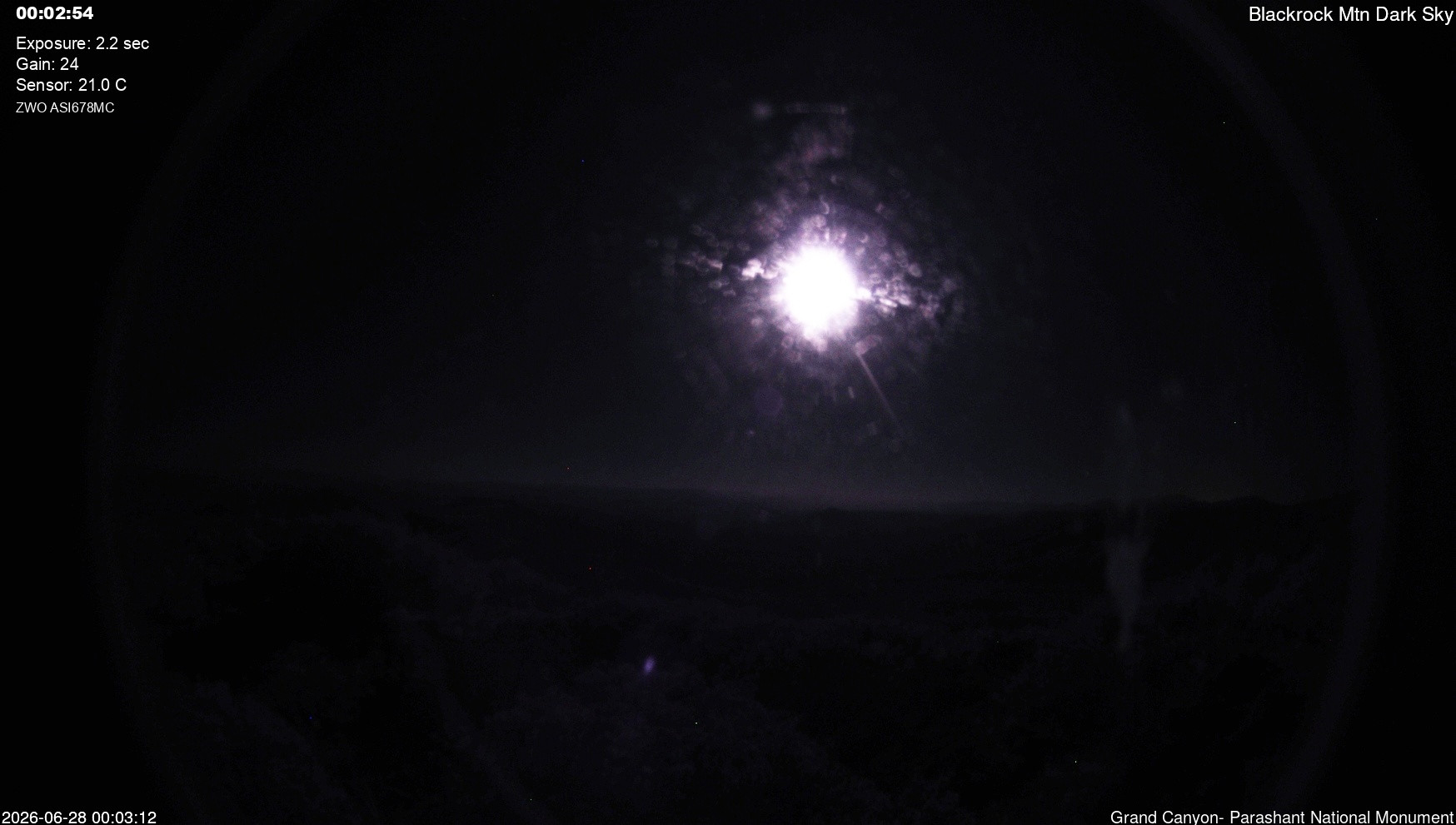 time-lapse frame, Blackrock - Dark Sky webcam