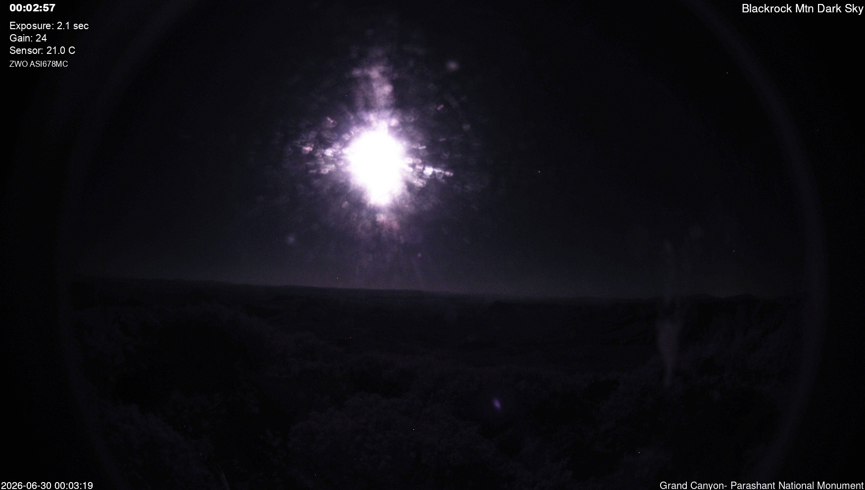 time-lapse frame, Blackrock - Dark Sky webcam