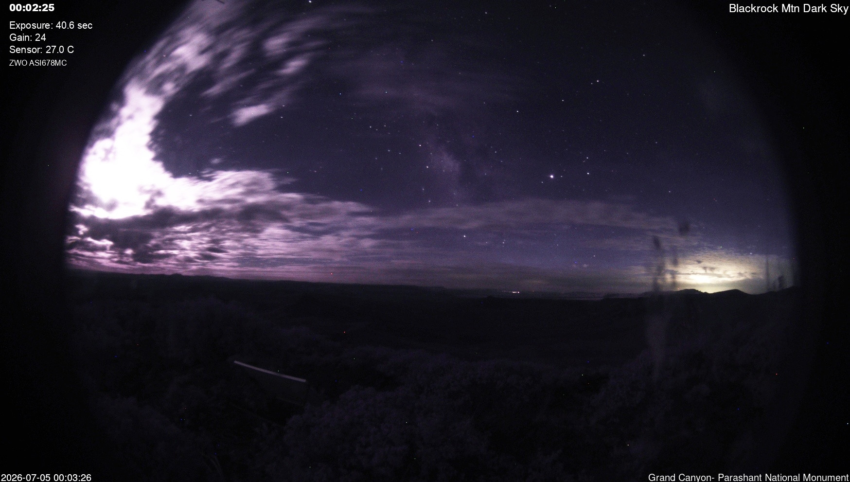 time-lapse frame, Blackrock - Dark Sky webcam