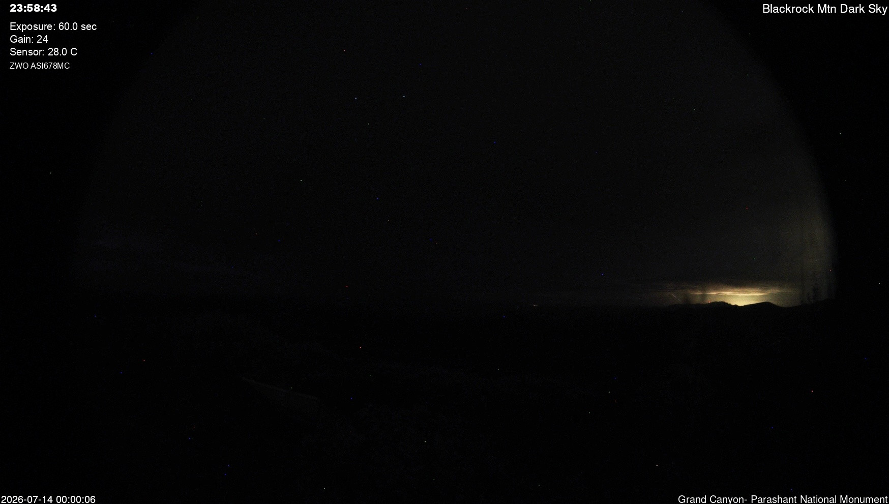 time-lapse frame, Blackrock - Dark Sky webcam