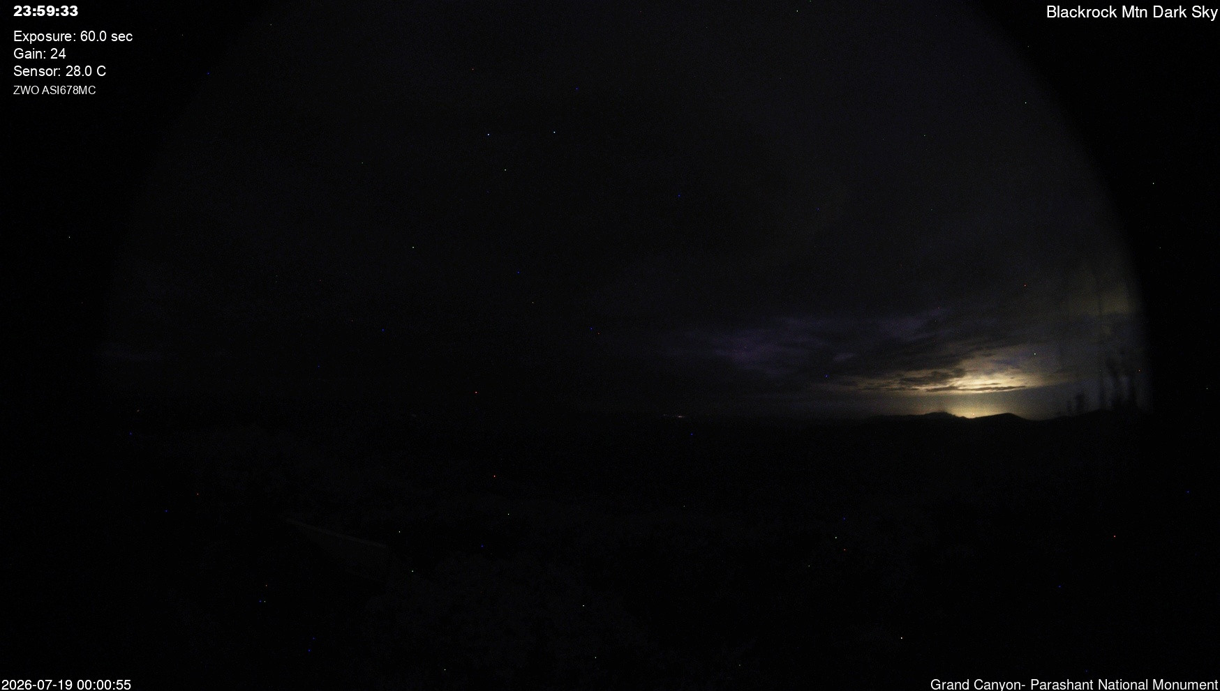 time-lapse frame, Blackrock - Dark Sky webcam