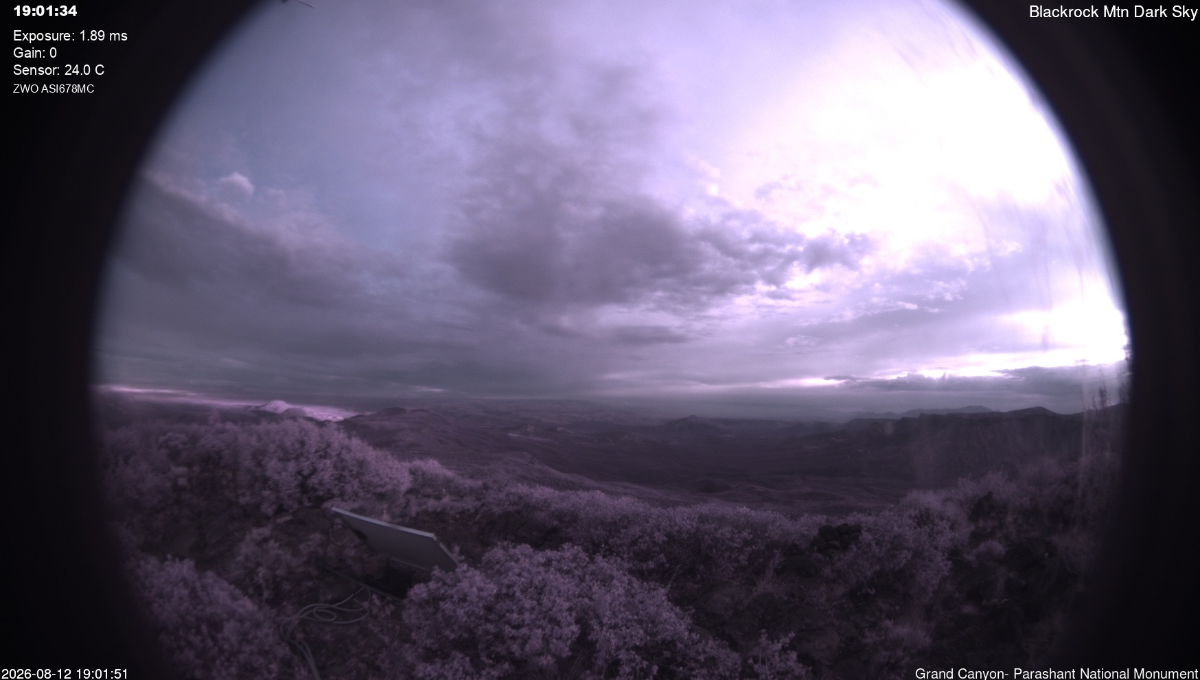 time-lapse frame, Blackrock - Dark Sky webcam