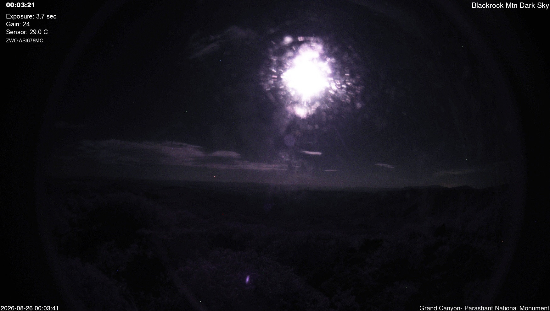 time-lapse frame, Blackrock - Dark Sky webcam