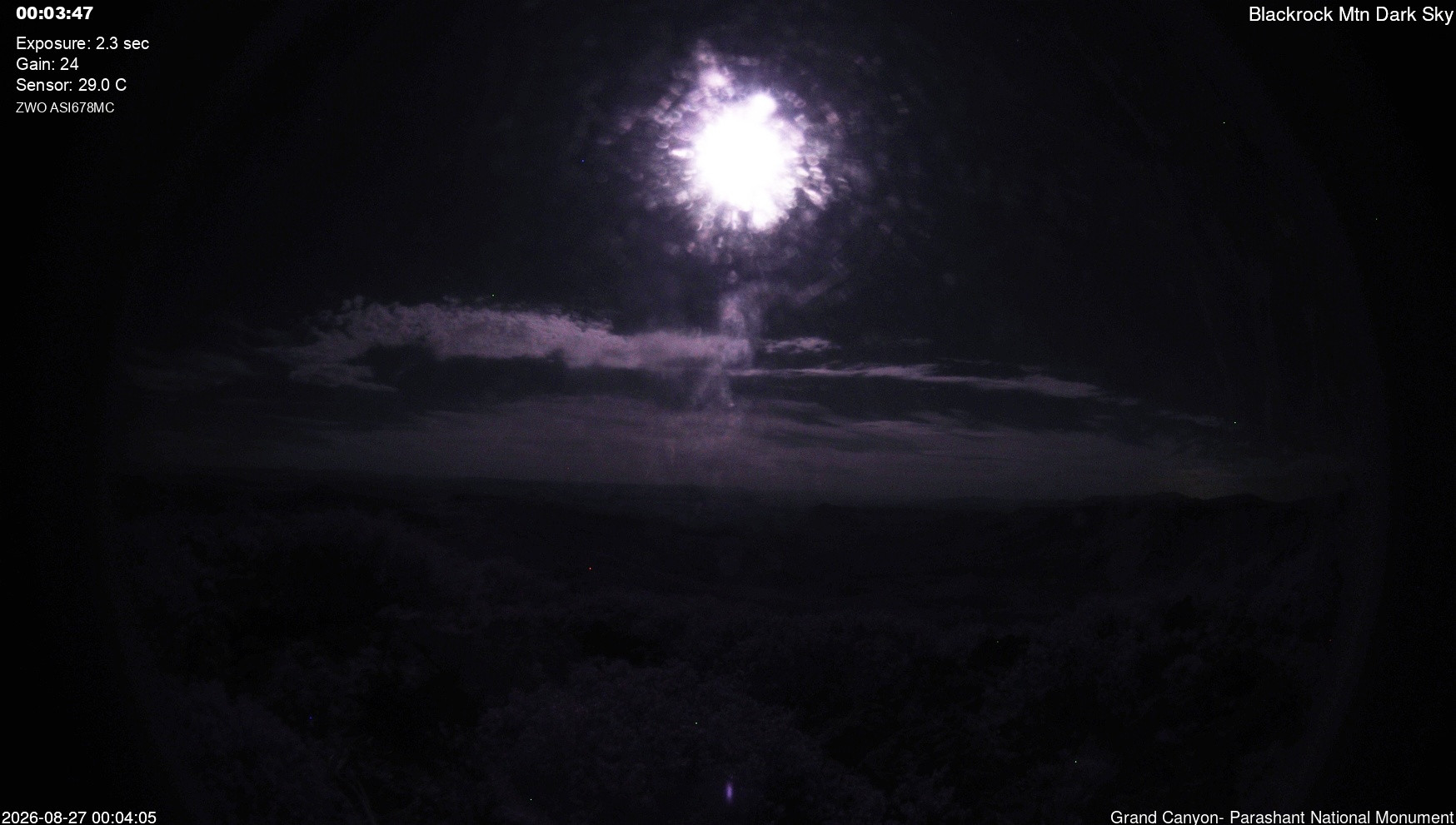 time-lapse frame, Blackrock - Dark Sky webcam