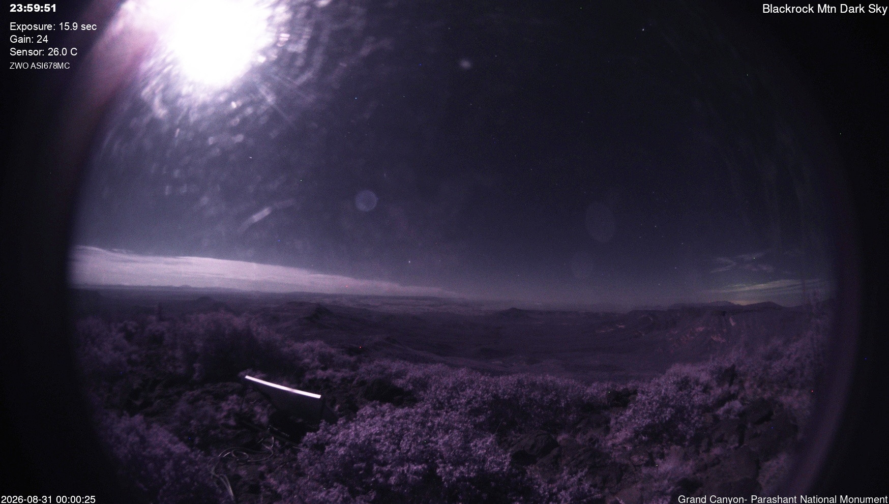 time-lapse frame, Blackrock - Dark Sky webcam
