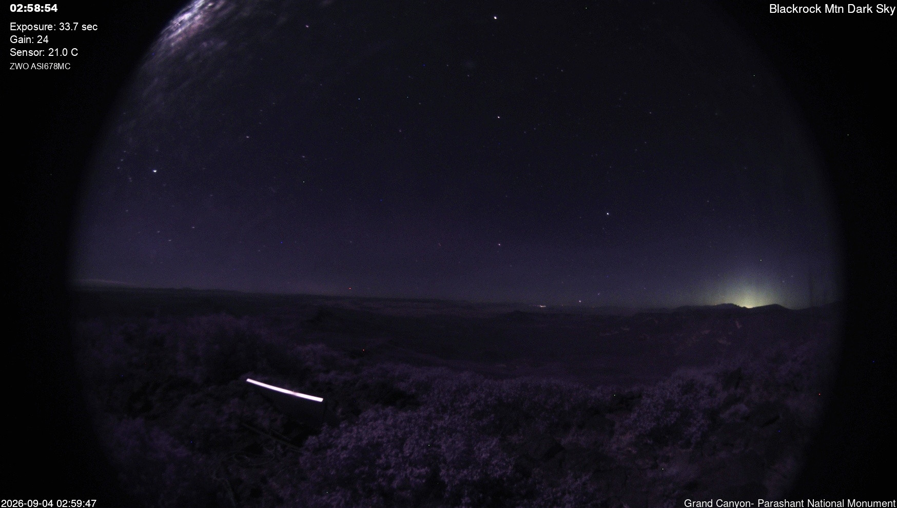 view from Blackrock - Dark Sky on 2026-09-04