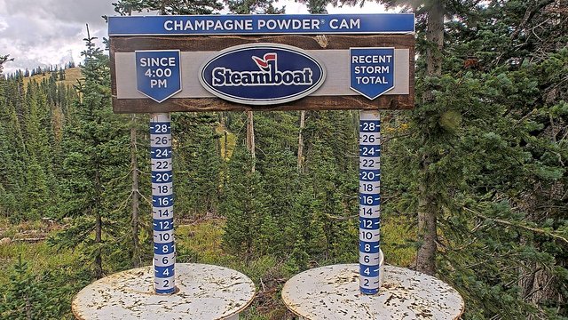 view from Steamboat Champagne Powder on 2026-09-01