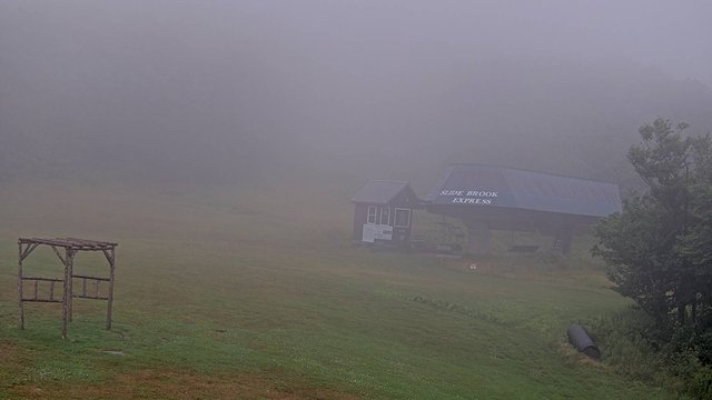 view from Sugarbush Slide Brook Lift on 2026-08-23