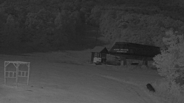time-lapse frame, Sugarbush Slide Brook Lift webcam