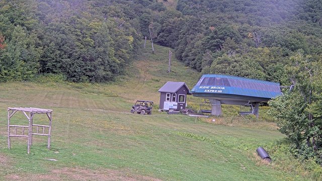 view from Sugarbush Slide Brook Lift on 2026-08-26