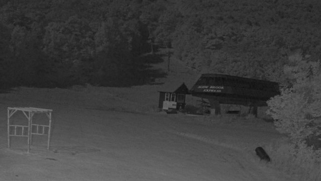 time-lapse frame, Sugarbush Slide Brook Lift webcam