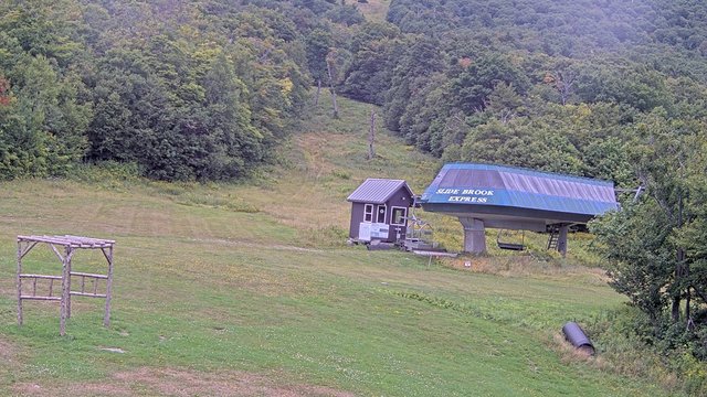 view from Sugarbush Slide Brook Lift on 2026-08-30