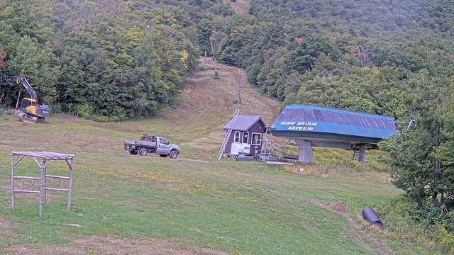 view from Sugarbush Slide Brook Lift on 2026-09-01
