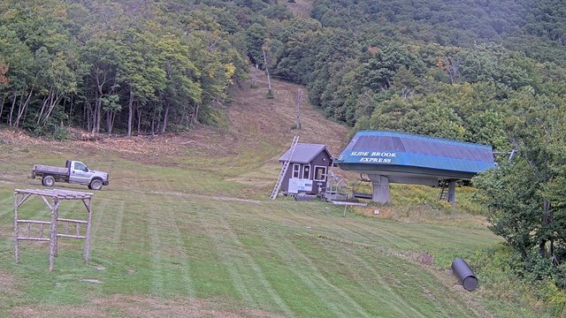 view from Sugarbush Slide Brook Lift on 2026-09-02