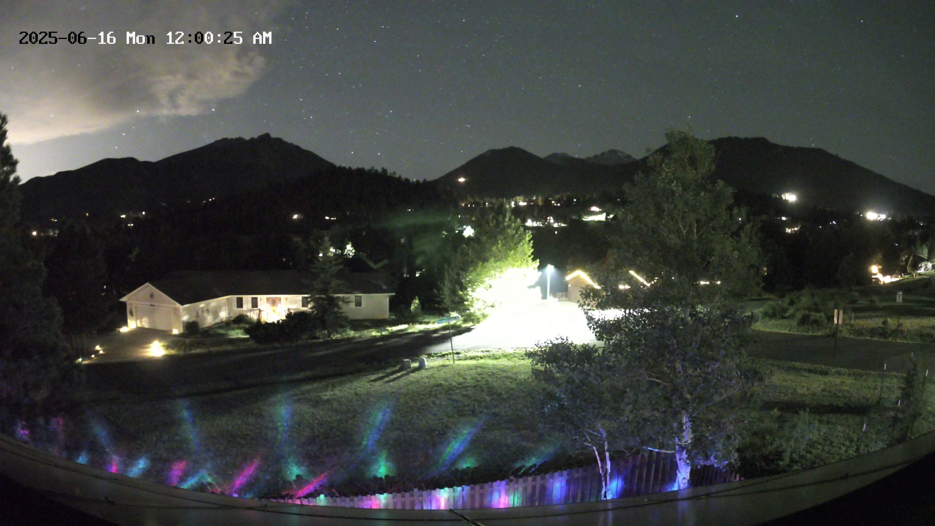 time-lapse frame, Estes Cam webcam