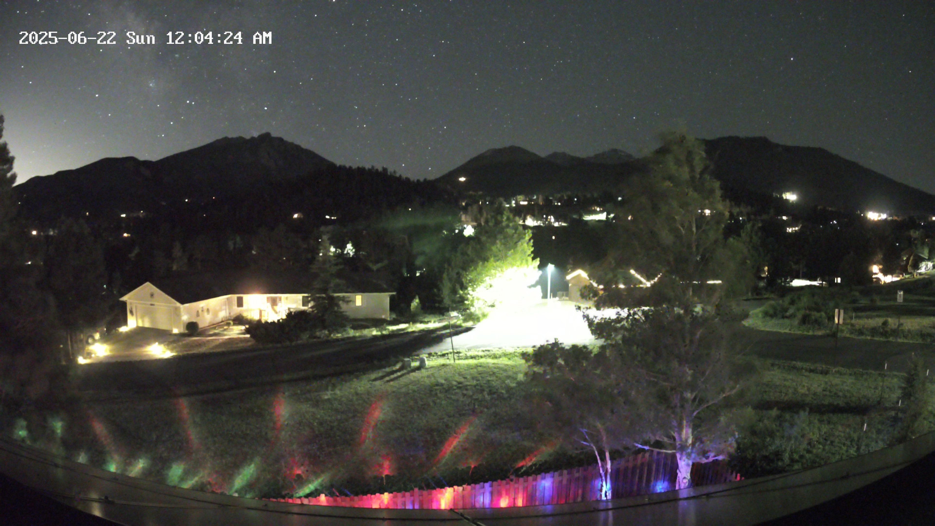 time-lapse frame, Estes Cam webcam