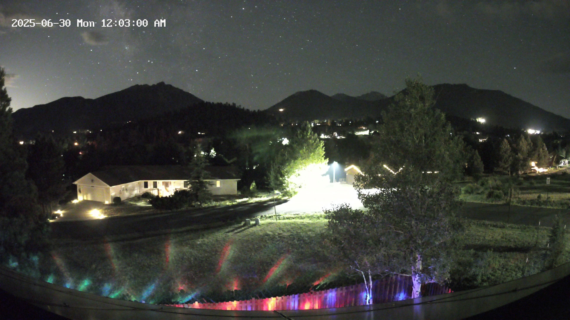 time-lapse frame, Estes Cam webcam