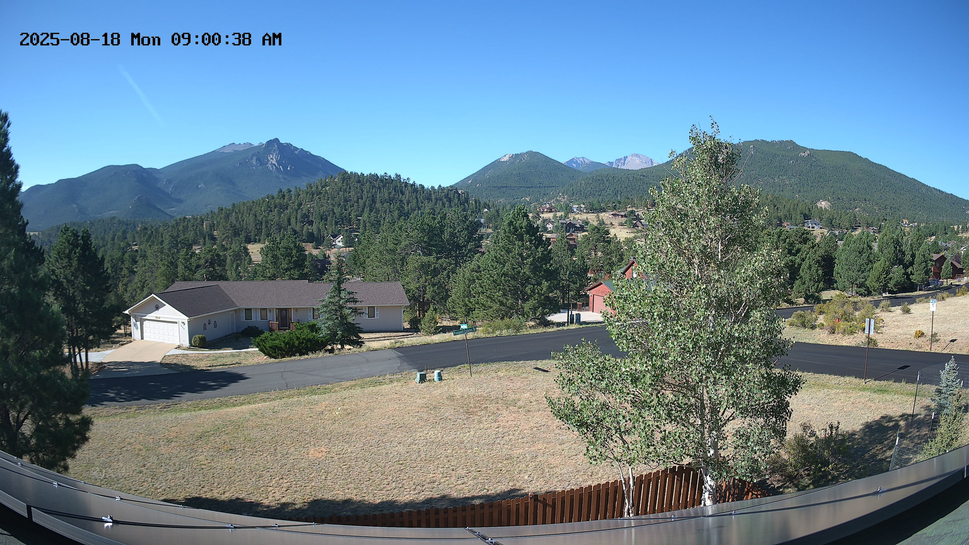 time-lapse frame, Estes Cam webcam