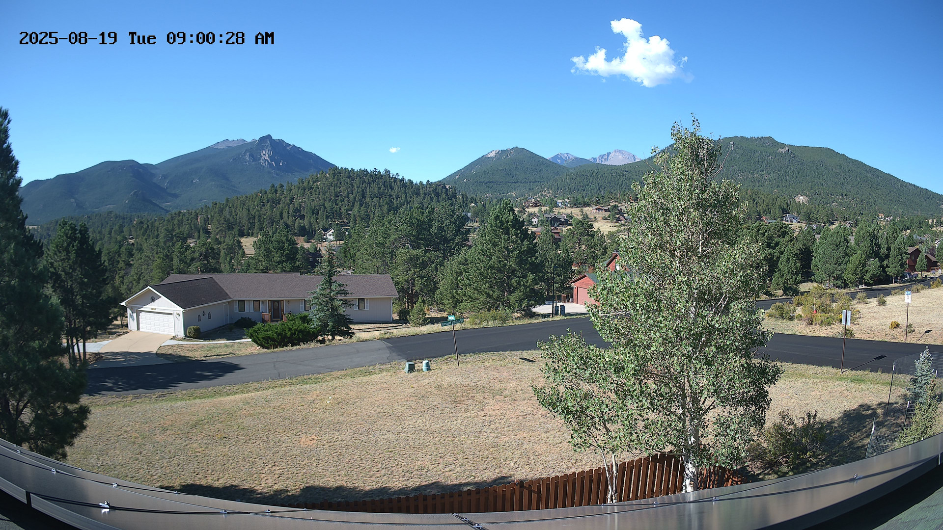 time-lapse frame, Estes Cam webcam