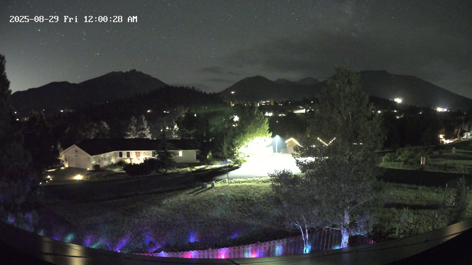 time-lapse frame, Estes Cam webcam