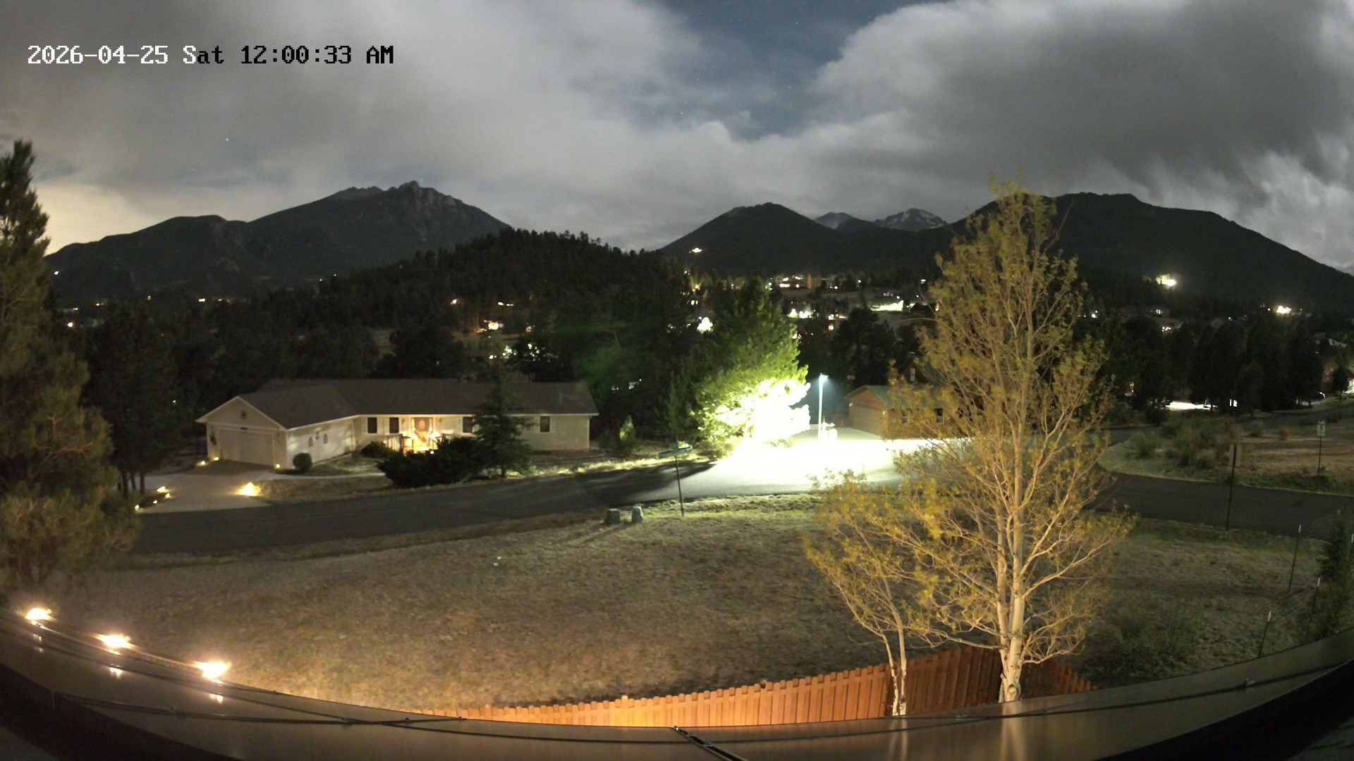 time-lapse frame, Estes Cam webcam