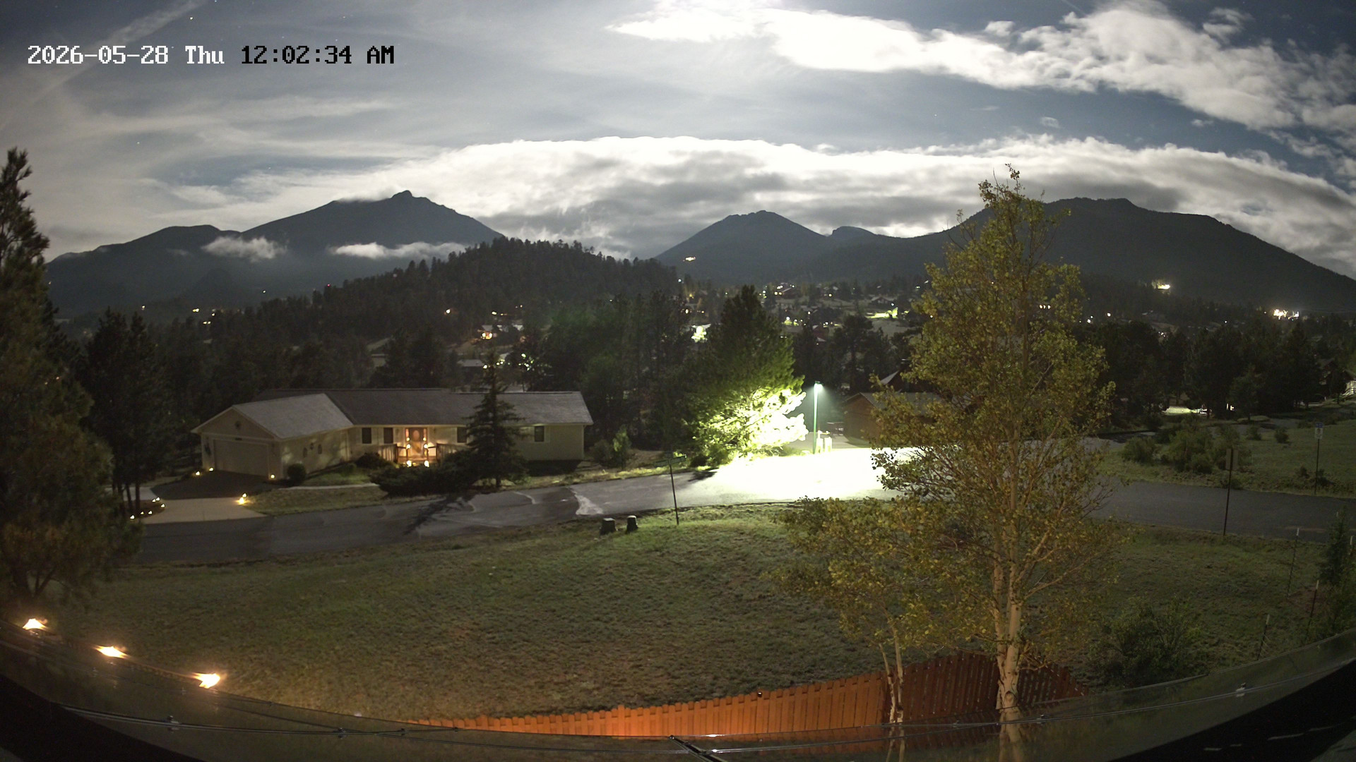 time-lapse frame, Estes Cam webcam