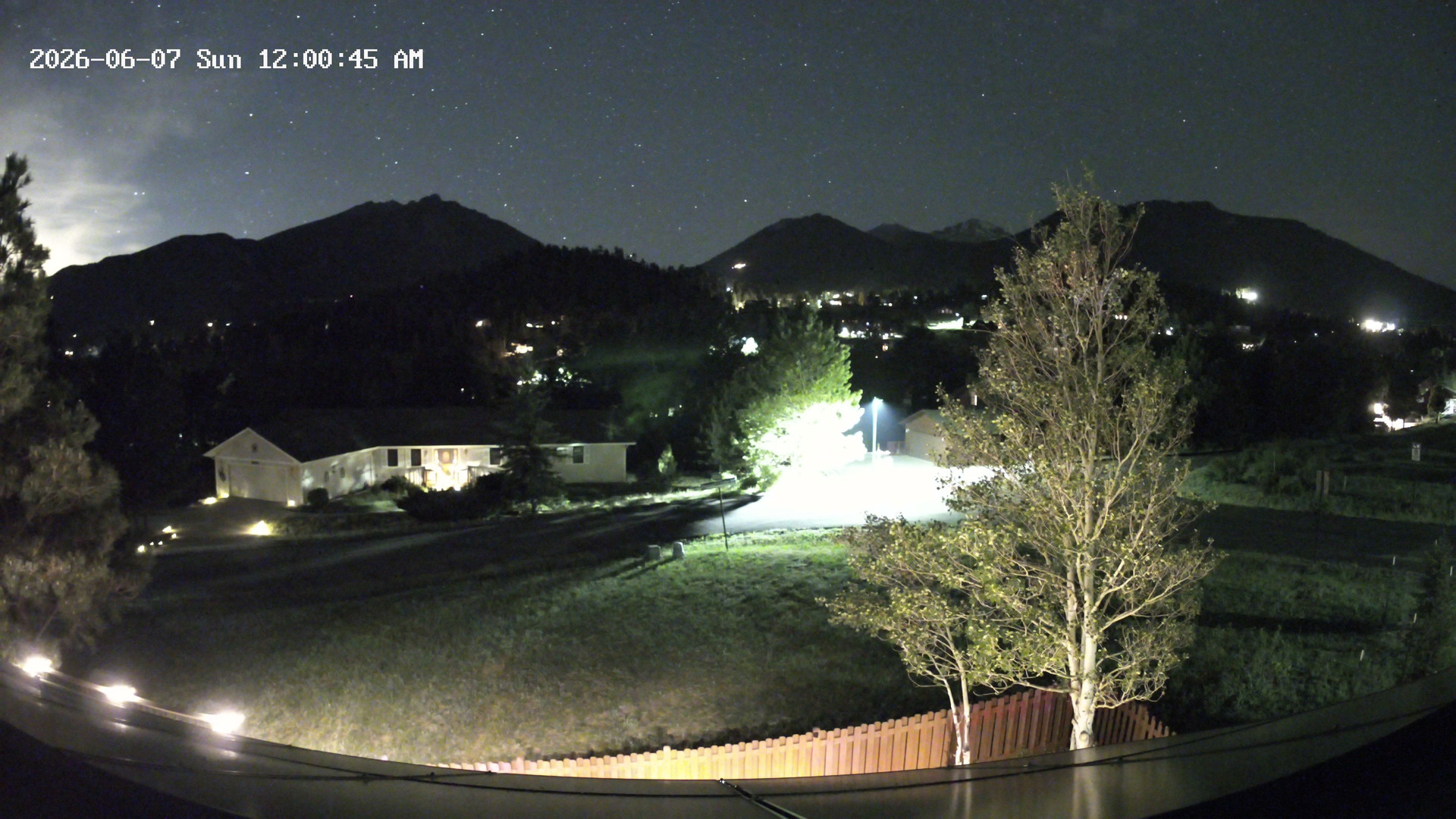 time-lapse frame, Estes Cam webcam