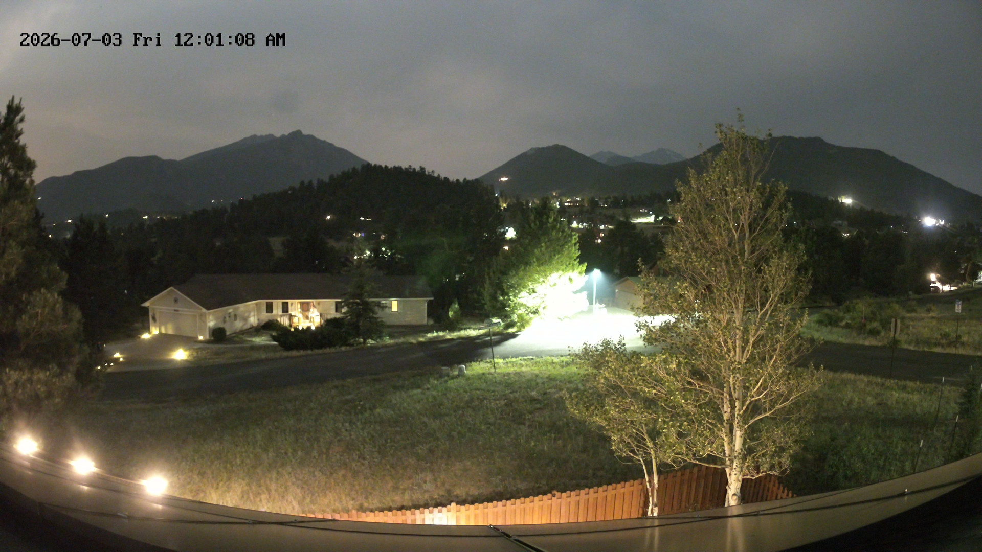 time-lapse frame, Estes Cam webcam