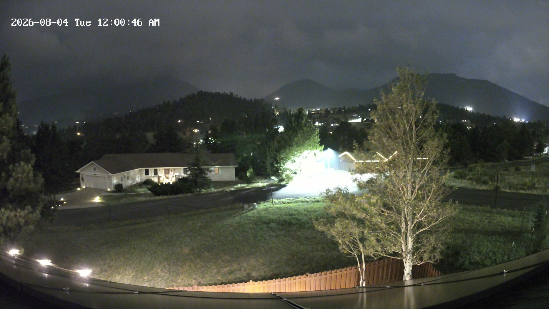 time-lapse frame, Estes Cam webcam