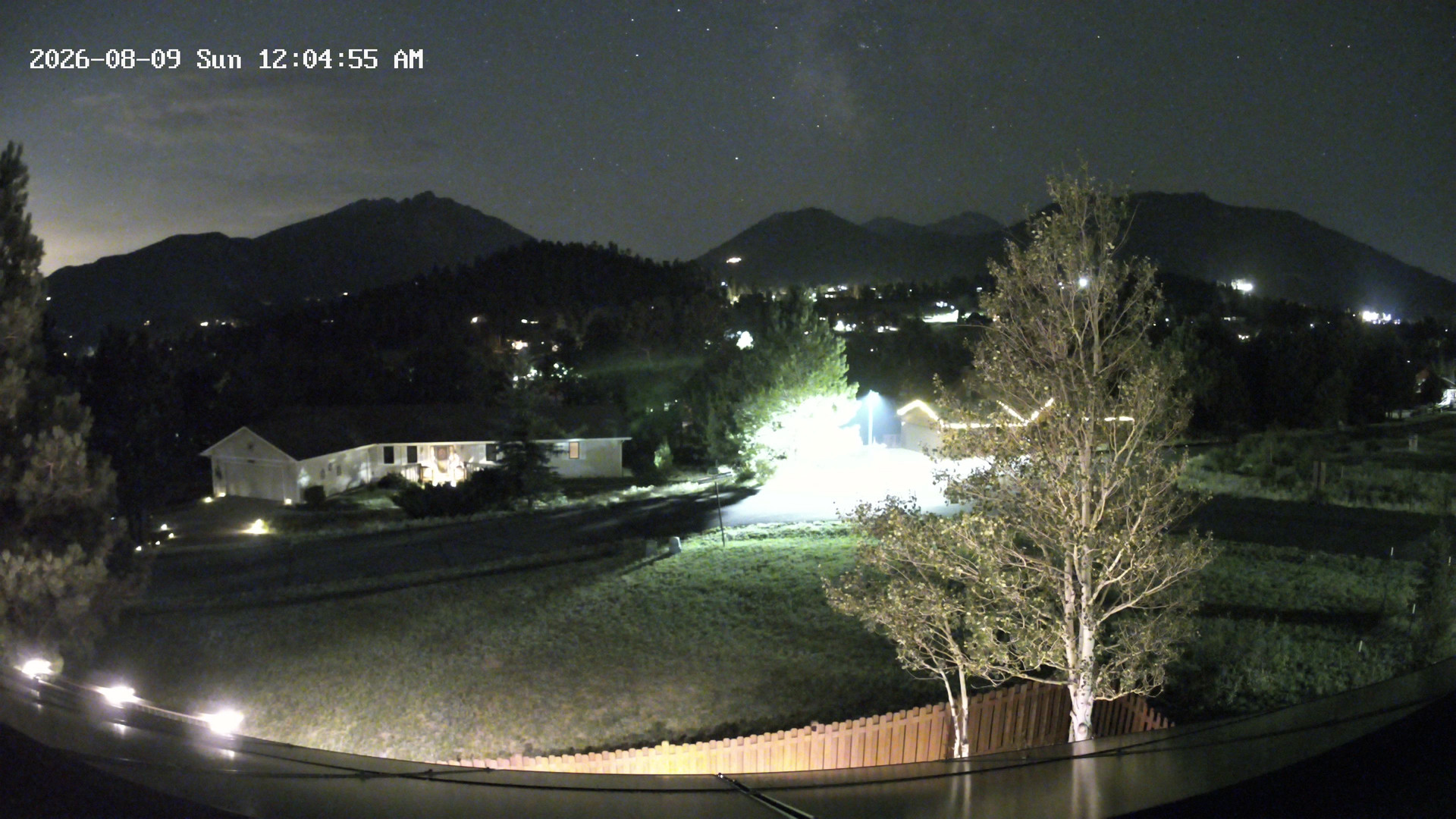 time-lapse frame, Estes Cam webcam