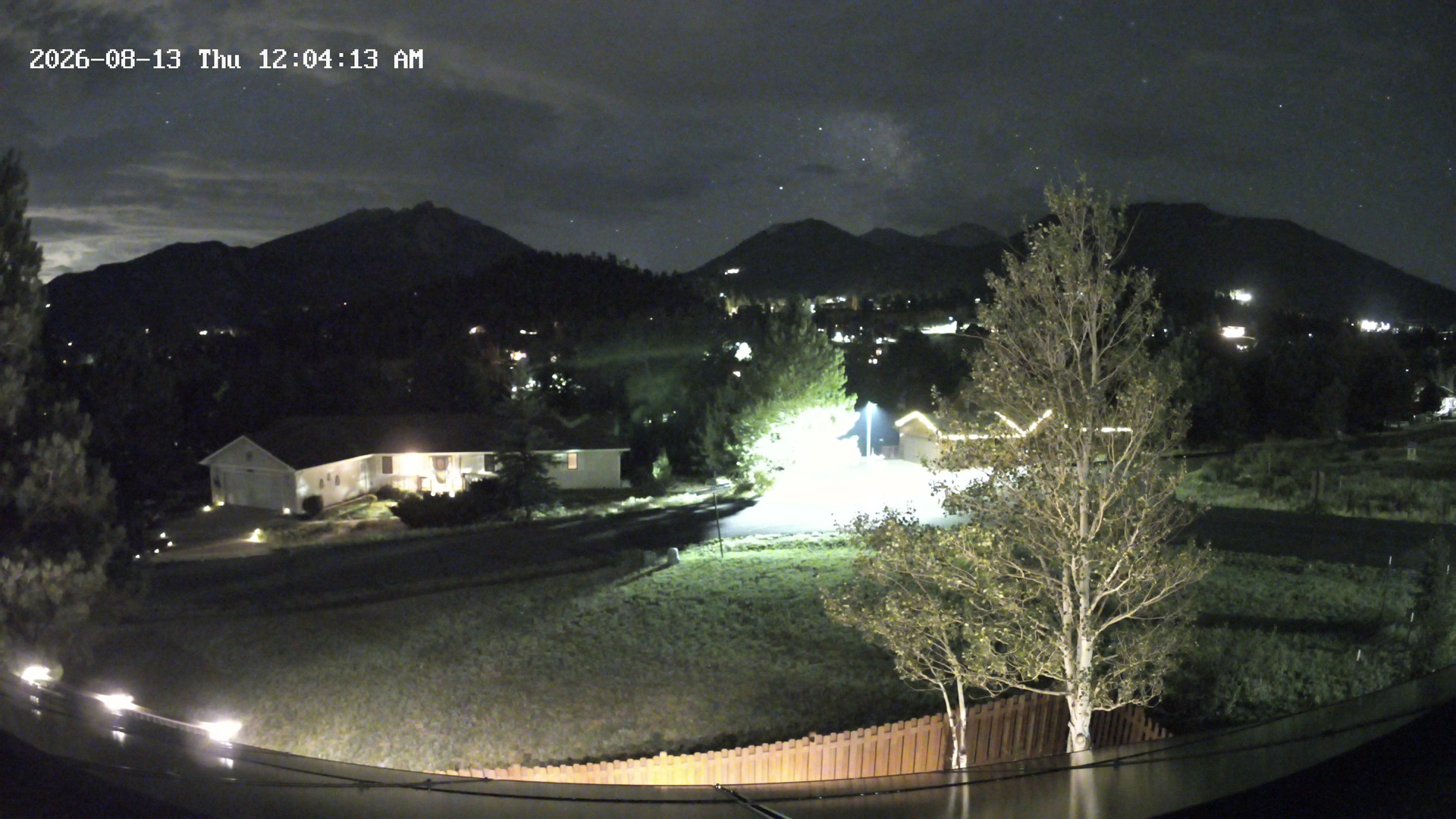 time-lapse frame, Estes Cam webcam