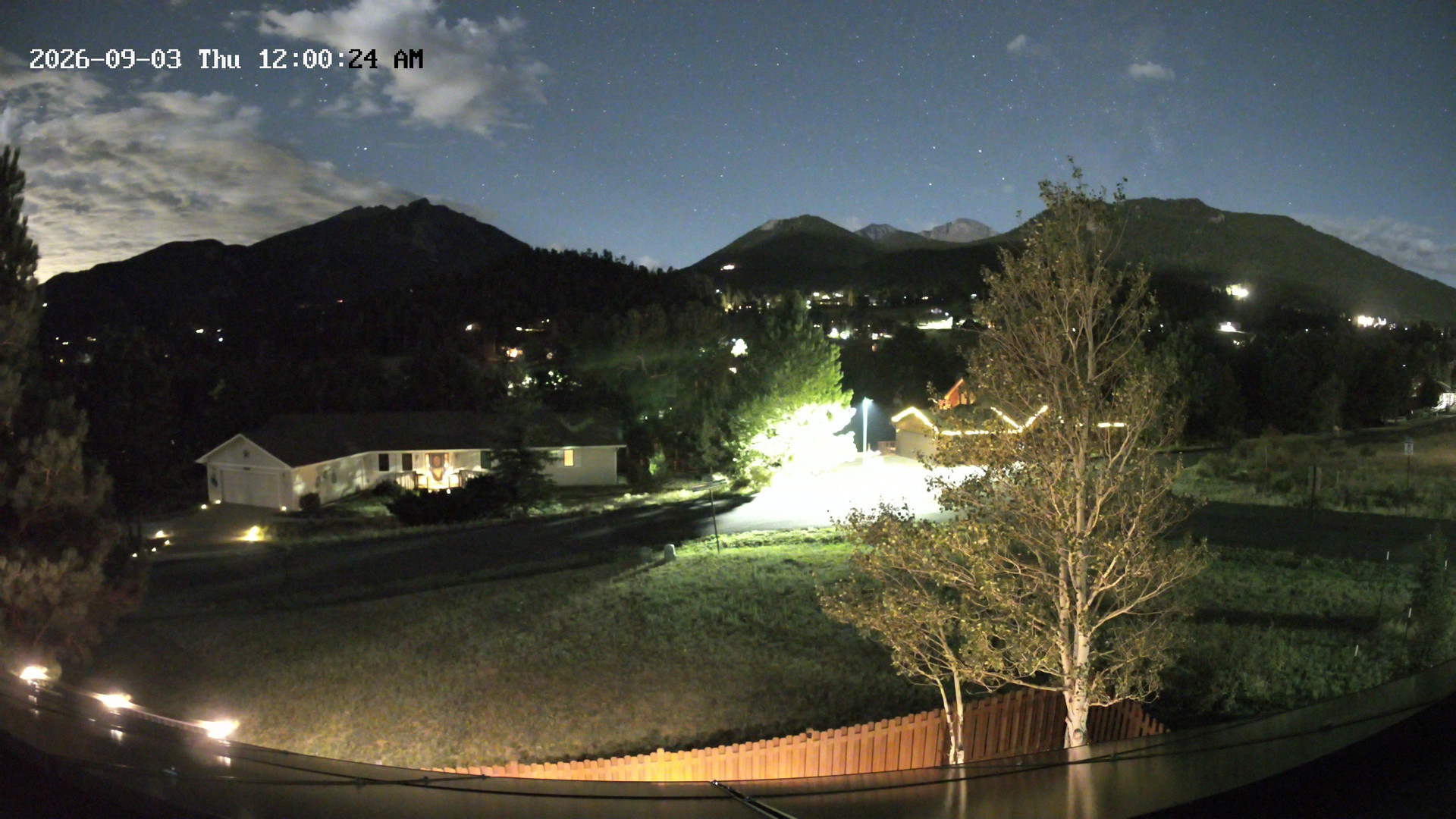 time-lapse frame, Estes Cam webcam