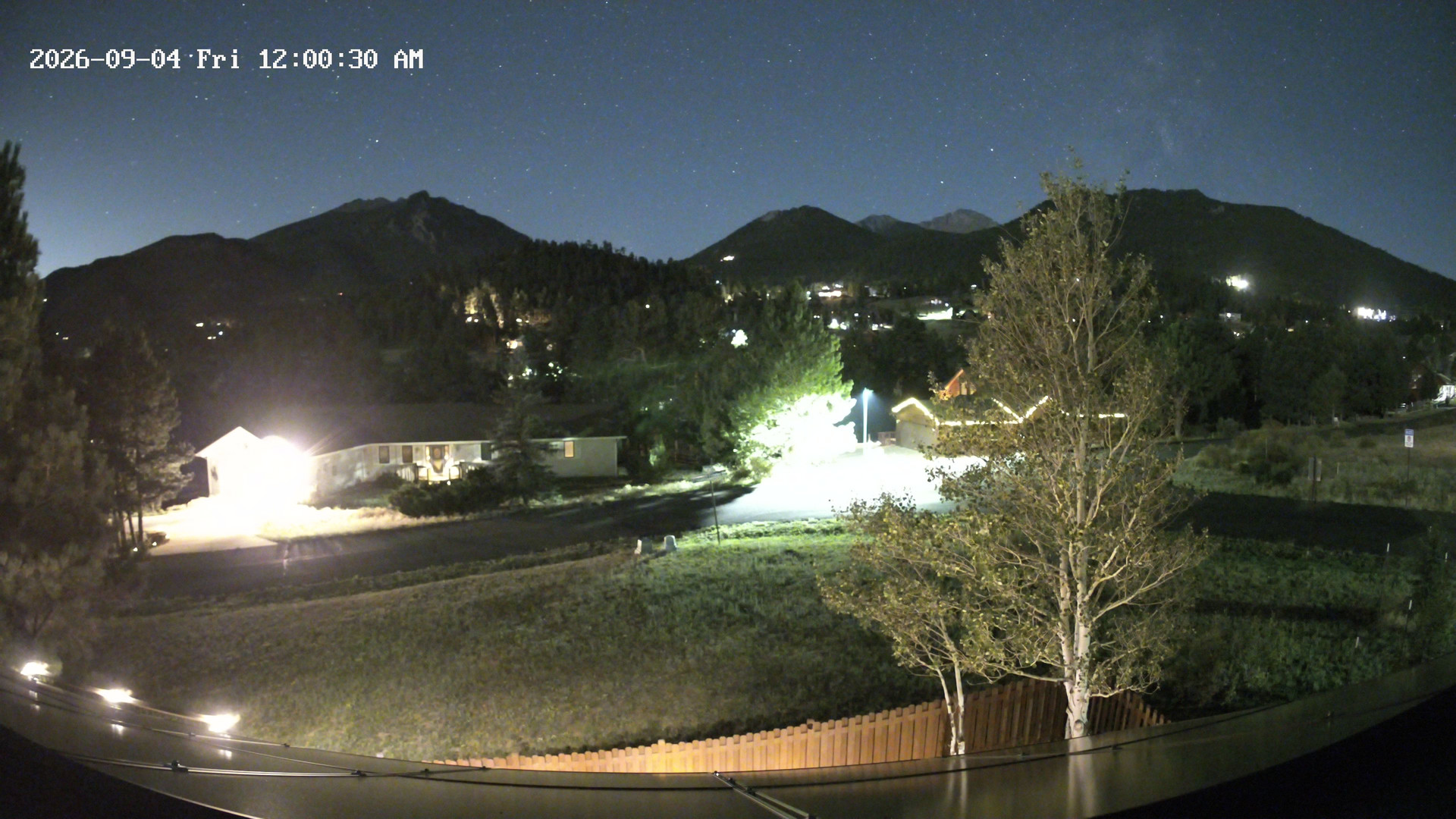 time-lapse frame, Estes Cam webcam