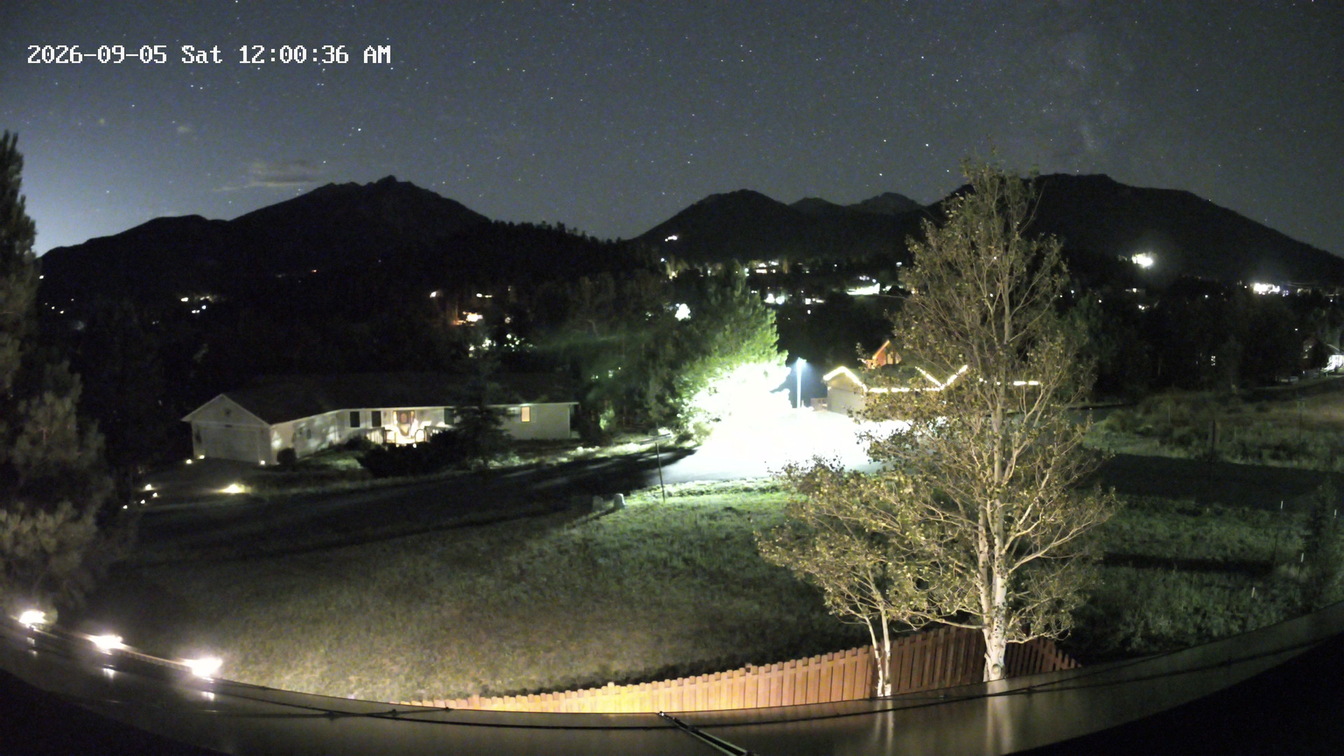 time-lapse frame, Estes Cam webcam