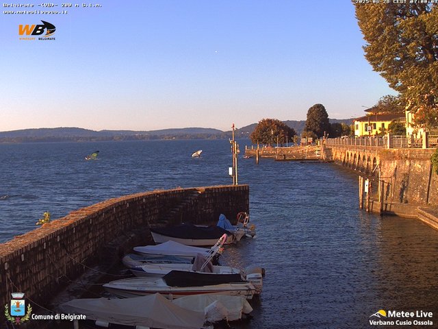 time-lapse frame, Belgirate sud est webcam