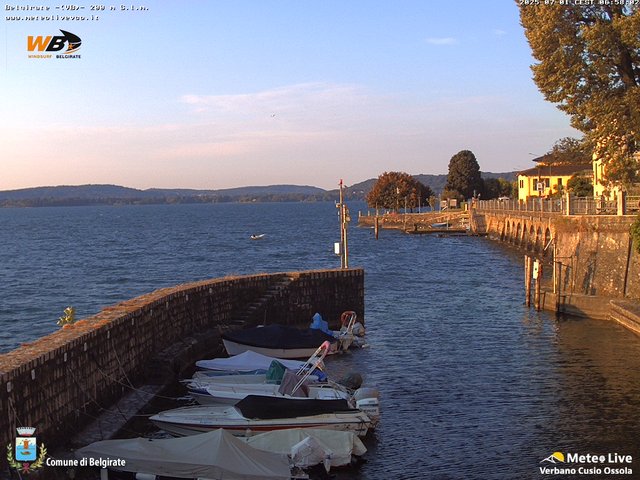 time-lapse frame, Belgirate sud est webcam