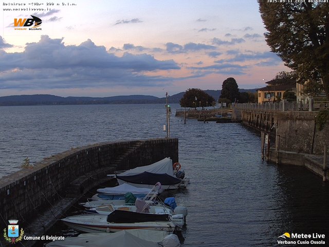 time-lapse frame, Belgirate sud est webcam