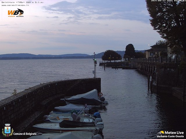 time-lapse frame, Belgirate sud est webcam