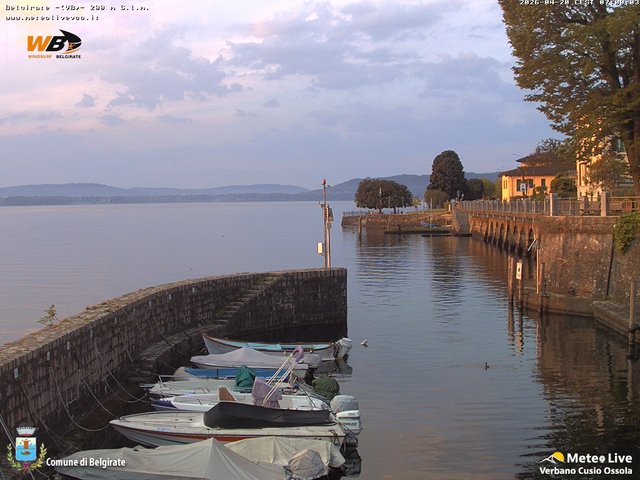 time-lapse frame, Belgirate sud est webcam