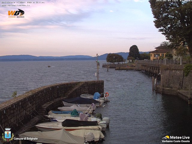 time-lapse frame, Belgirate sud est webcam