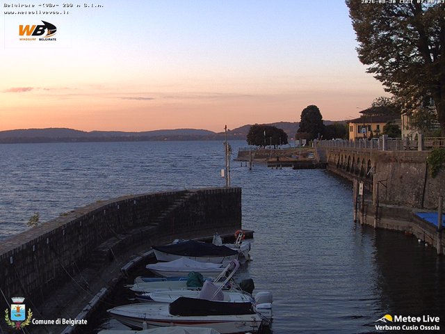 time-lapse frame, Belgirate sud est webcam