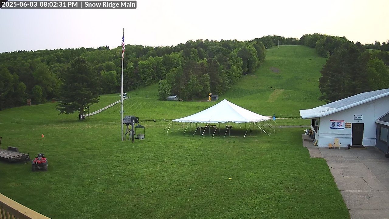 time-lapse frame, Snow Ridge Ski Hill webcam