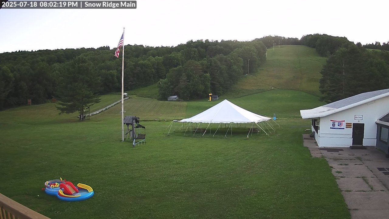 time-lapse frame, Snow Ridge Ski Hill webcam
