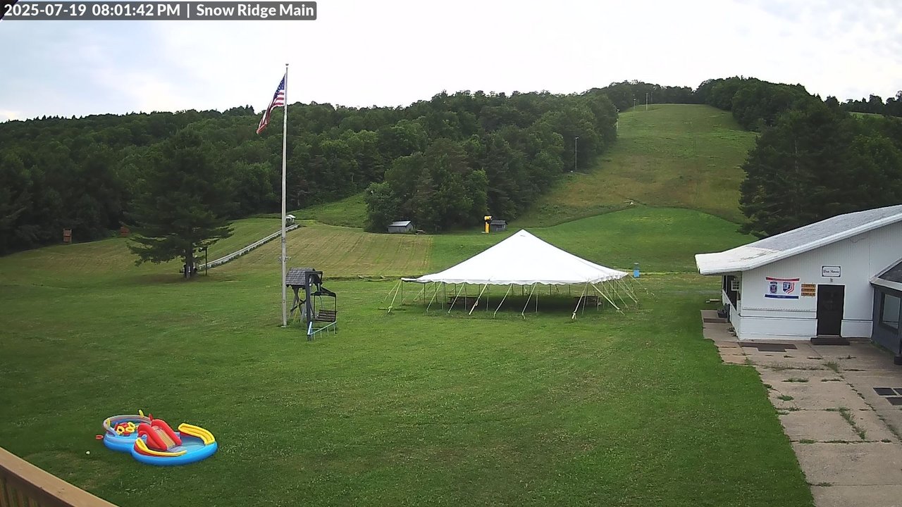 time-lapse frame, Snow Ridge Ski Hill webcam