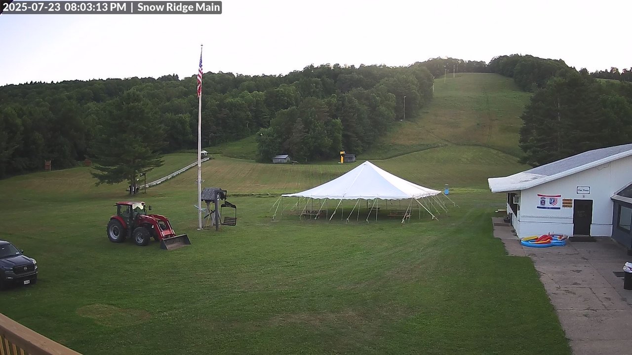 time-lapse frame, Snow Ridge Ski Hill webcam