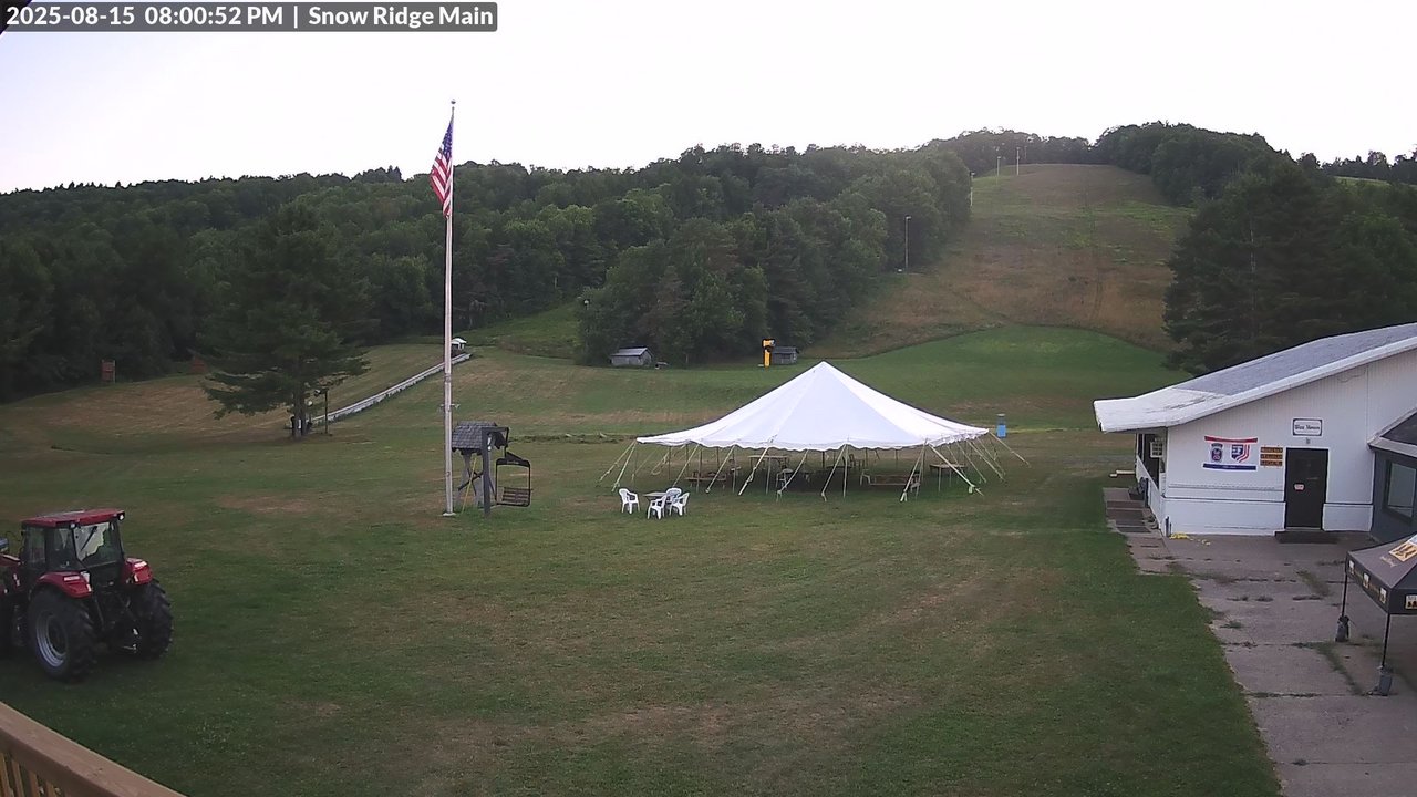 time-lapse frame, Snow Ridge Ski Hill webcam