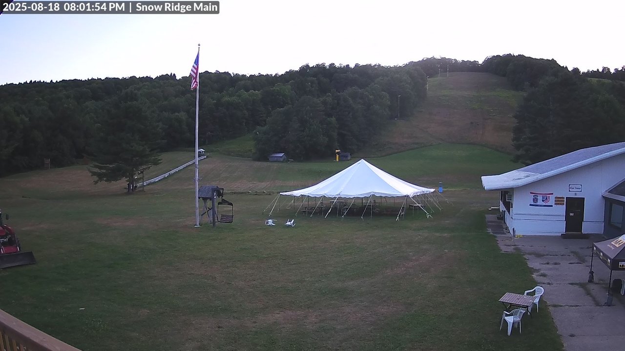 time-lapse frame, Snow Ridge Ski Hill webcam