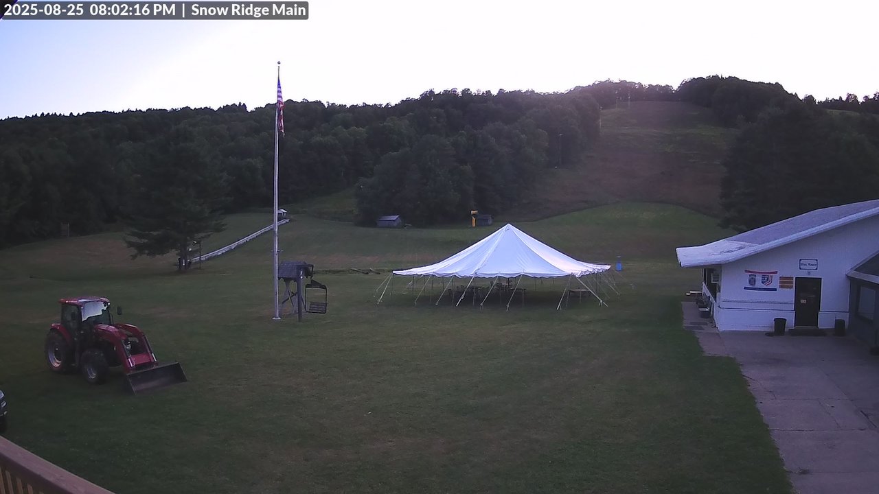 time-lapse frame, Snow Ridge Ski Hill webcam
